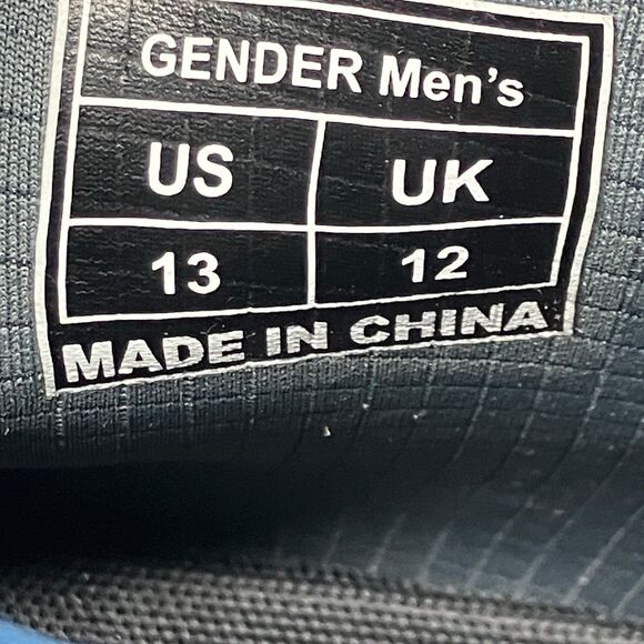 HISEA Men’s 13 Waterproof Rain Boots Blue Camo Rubber Slip On Chelsea Ankle Deck - Picture 4 of 11